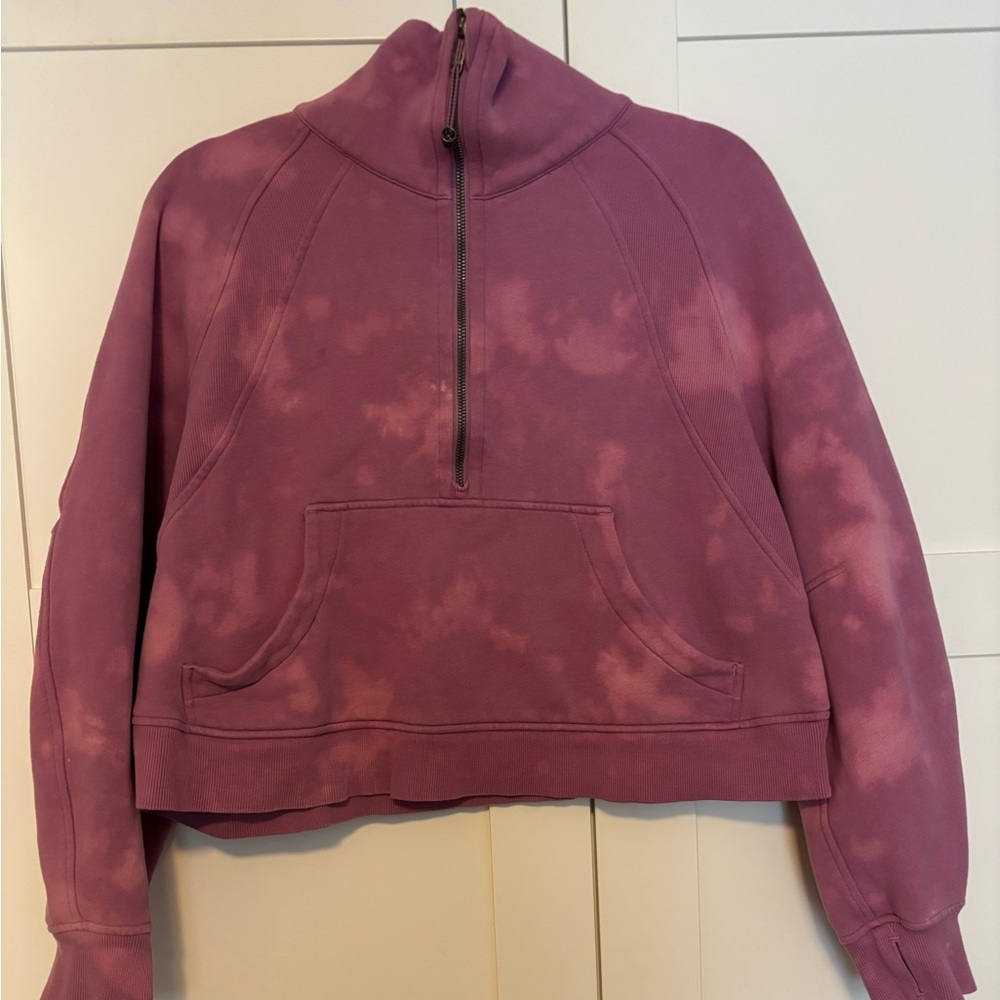 Oversized Funnel Neck Lululemon 🍋Scuba M/L Custom Tie Dye